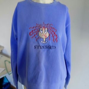 Handmade embroidered sweatshirt